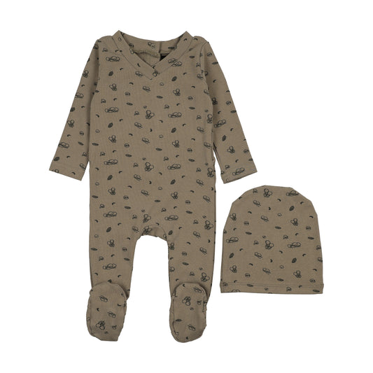 Olive Print Stretchie