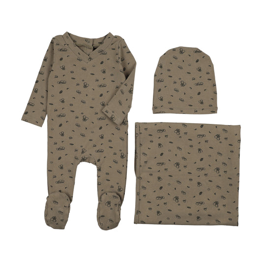 Olive print Blanket