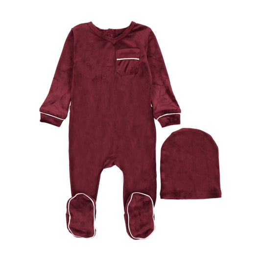 Merlot Velour Stretchie