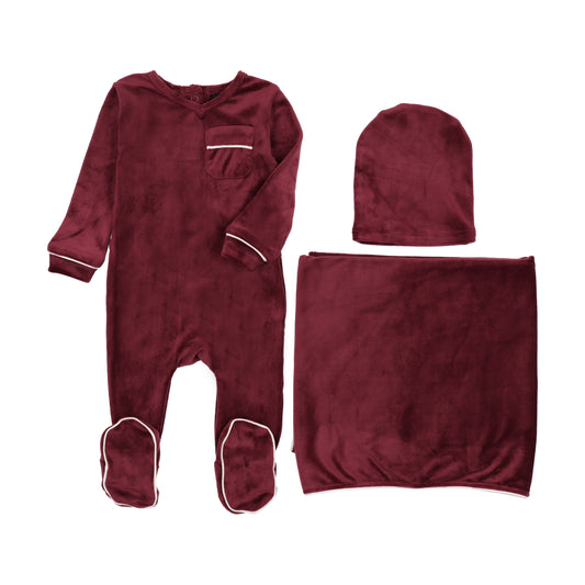 Merlot Velour Blanket