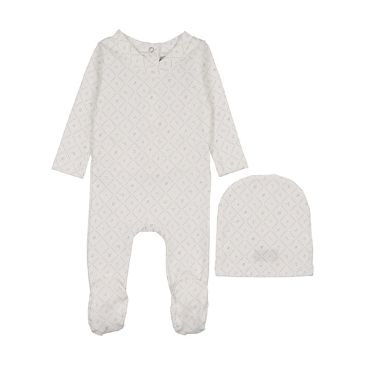 Boy Diamond Grid Stretchie
