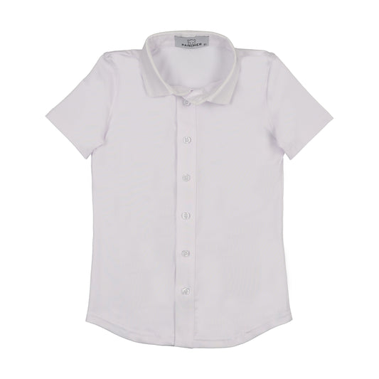 White Stretch Shirt Short Sleeve