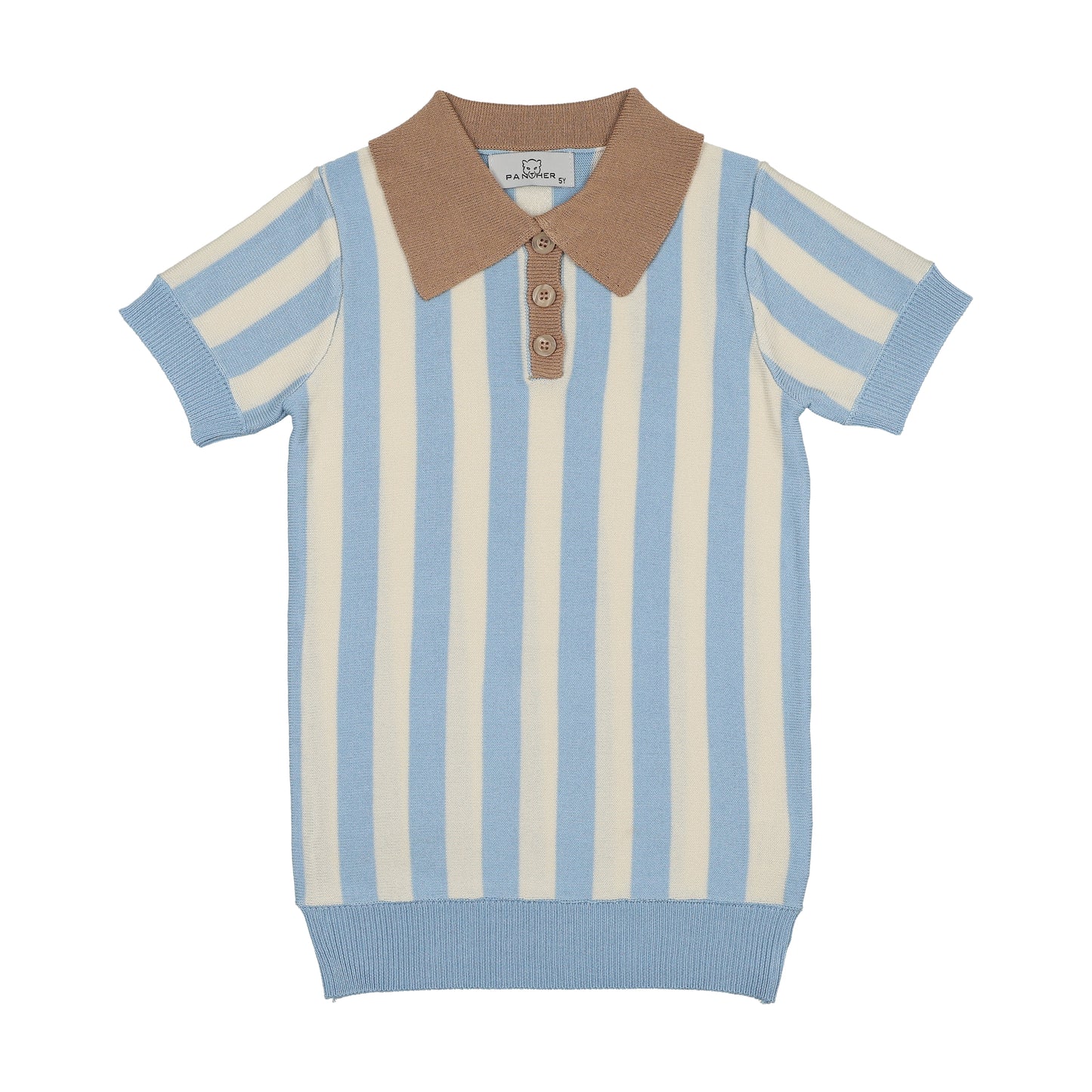 Costal Blue Stripe Knit Top