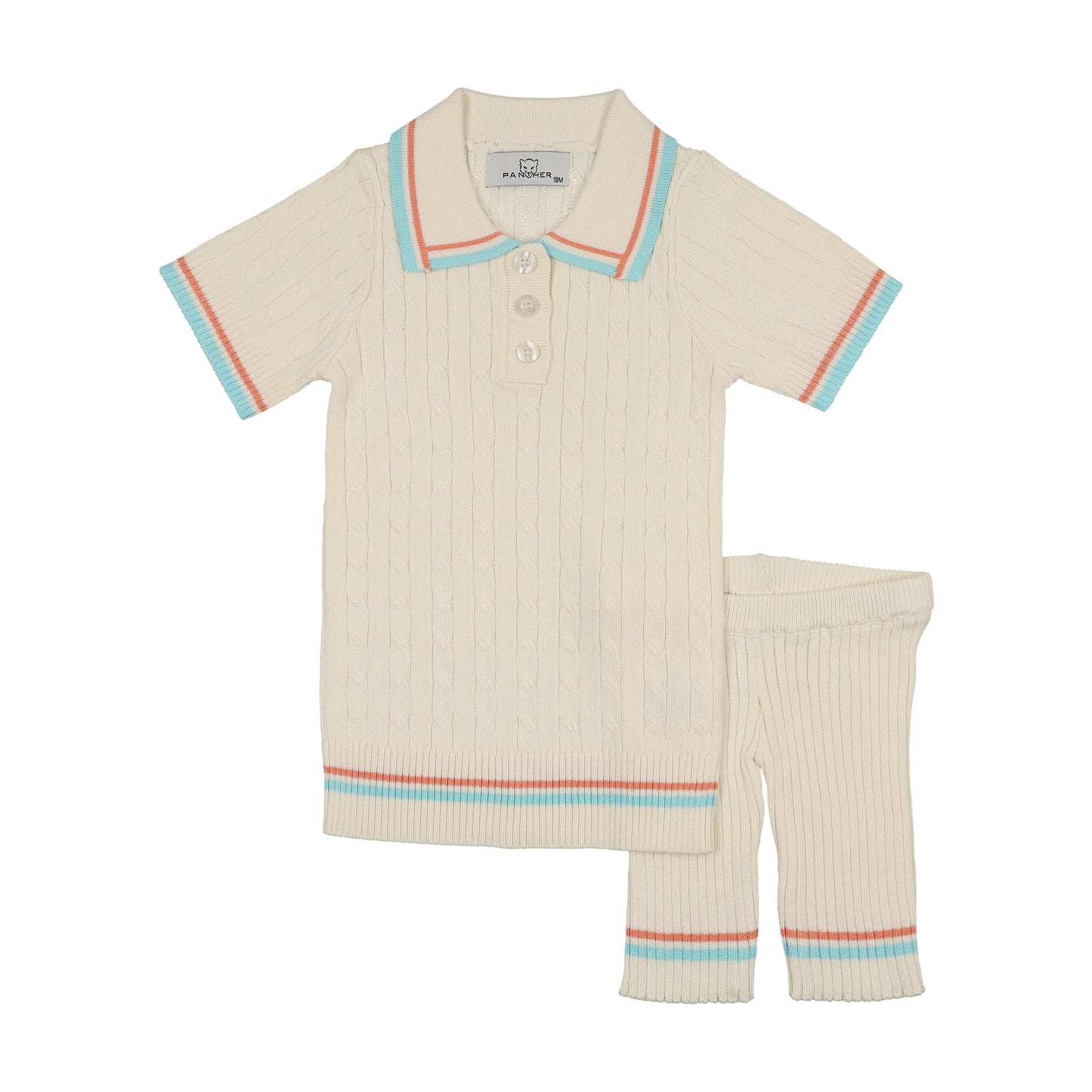 Cream Cable Knit baby set