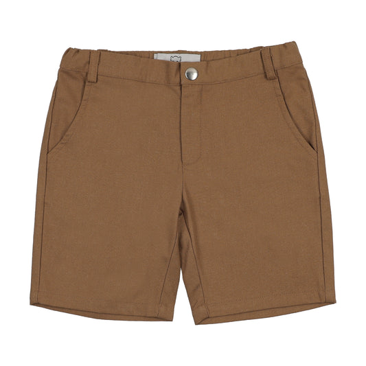 Cognac Linen shorts